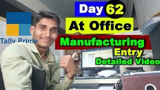 Manufacturing Entry in Tally Prime