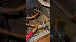 Low-side / Evaporator Leak in refrigerator #shorts