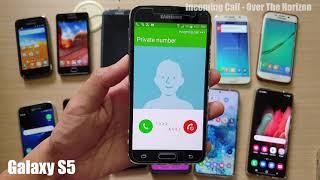 All the Incoming Call from Galaxy S1 to S21 Ultra With Over the Horizon Ringtone