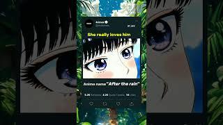 #AfterTheRain #WholesomeAnime  #SliceOfLifeAnime #AnimeRomance  #AnimeCommunity#shorts#fypviral