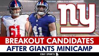 NY Giants BREAKOUT Candidates Following Minicamp & OTAs | New York Giants News