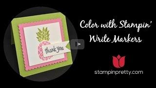 Coloring with Stampin Up Markers