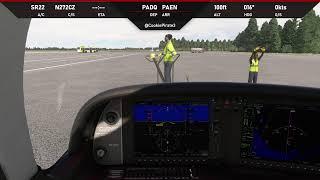 Microsoft Flight Simulator - Cirrus SR22 Kodiak AK to Kenai AK