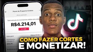 Como MONETIZO CORTES no TikTok para GANHAR DINHEIRO