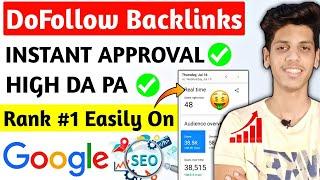 Create  Unlimited DoFollow Backlinks 2020 - Instant Approval - High DA PA | DoFollow Backlink List