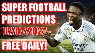 FOOTBALL PREDICTIONS SUNDAY 07/07/2024|SOCCER PREDICTIONS|BETTING TIPS#uefaeuro2024 #copaamérica2024