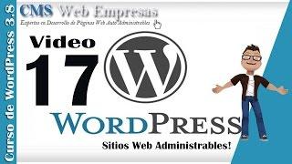 17. Cambiar contraseña de Acceso a WordPress - Administrador