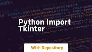 python import tkinter