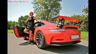 Fast Driving Girls - Hélena driving Porsche 911 GT3-RS 991 in heels (V066)