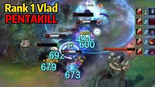 Rank 1 Vlad: This 1v5 Pentakill is Absolutely INSANE！