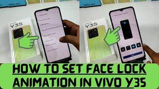 How to Change Facial recognition animation in VIVO Y35| how to set face lock animation in vivo y35