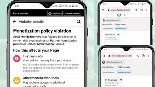 HOW TO FIX FACEBOOK RESTRICTED MONETIZATION TOOLS WAS FLAGGED FOR BEHAVIOR POLICY VIOLATION