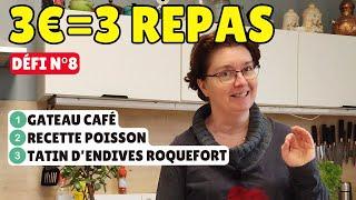 nouvelle vidéo : MANGER POUR 3 € PAR JOUR | 3 recettes économiques et faciles à faire 