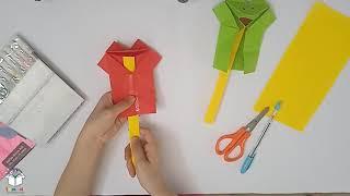 KREASI Origami Membuat Katak dengan langkah yang mudah dan cepat anak PAUD KB TK