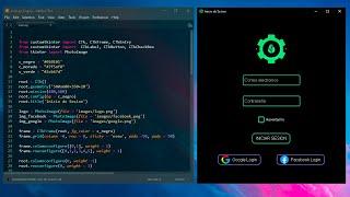 GUI Moderna en Python con Tkinter  | App Inicio de sesión