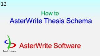 AsterWrite Schema for Thesis Writing