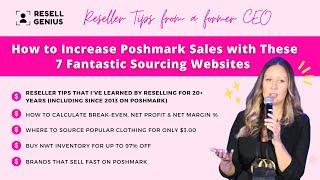 How to increase Poshmark Sales with 7 Fantastic Sourcing Websites