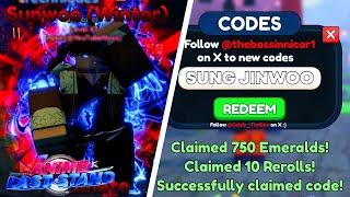 *NEW* CODES FOR UPDATE 8 *Part 2* IN ANIME LAST STAND!
