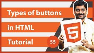 HTML Types of Button - HTML Tutorial 55 