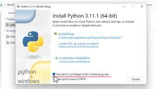 Install Python 3.11 in Windows 11; access pip module, install pywin32 for VirtualBox 7