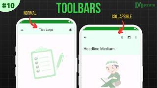 Top App Bars in Material 3 | Collapsible Toolbar    Android