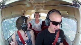 Zero G push over with two girls - Awesome reaction!