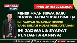 PPDB Jatim 2023 Sudah Dimulai! Ini Sekolah Yang Sudah Membuka Pendaftaran! Cek Jadwal & Syaratnya!