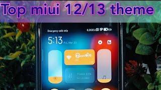 Miui 12/13 Top 5 Themes  Changing Your Control Center #miuitheme