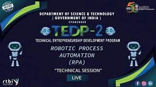 TEDP-2 | Day 7 | Phase 3 | Technical Session by Mr. Sudheer Nimmagadda