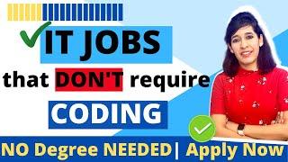 Top 10  IT jobs with no coding skills | IT jobs with no coding |Tech jobs with no programming Skills
