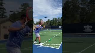 The tennis forehand technique - how to hit an angle