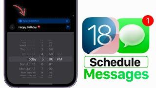 How to Schedule Messages in iOS 18