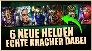 Raid: Shadow Legends | 6 Neue Helden - Echte Kracher dabei - Dunkelelfen Lord inklusive