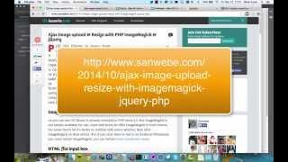 Ajax Image Upload and Resize with PHP ImageMagick and jQuery