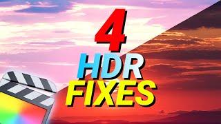 4 Ways To FIX HDR Content In Final Cut Pro