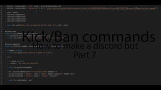 How to make a discord bot with pycord! (part 7: Kick and Ban commands)