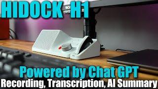 HiDock H1 Next-level Docking Station With AI Summary,  | This Powered By Chat GPT!!