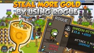 GROW CASTLE: Best gold farming set up, Earn more gold by using level 10,000 Rogue! 