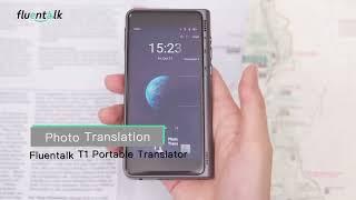 How to use photo translation on Fluentalk T1?