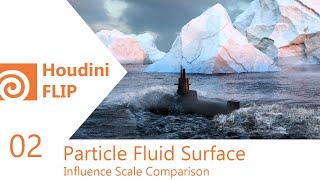 Houdini Flip Simulation Particle Fluid Surface Comparison