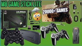 4K Game Stick Lite with 20,000+ Games  | Ultra HD Game Stick | 2.4G Wireless Gamepad 