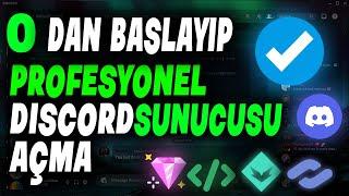 DİSCORD 0 DAN BAŞLAYIP PROFESYONEL SUNUCU AÇMA [TEK VİDEO EN İYİ BOTLAR] 2024