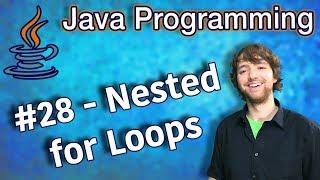 Java Programming Tutorial 28 - Nested for Loops (Triangles and Pyramids)