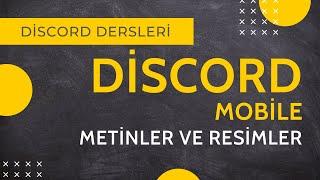 DİSCORD MOBİLE l METİNLER VE RESİMLER AYARLARI l CYBERANDRA