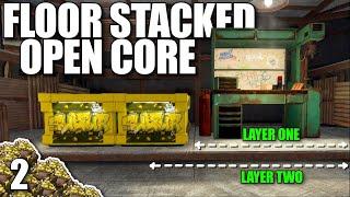 I BUILT MY FLOOR STACKED OPEN CORE BASE BETWEEN 2 CLANS | Solo Rust