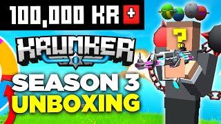 The Krunker.io 100,000+ KR UNBOXING | SEASON 3 (I got a Contraband!?)