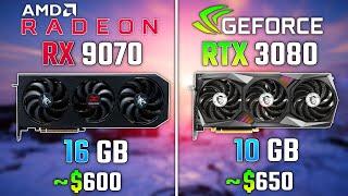 AMD RX 9070 vs RTX 3080 | Test in 6 Games