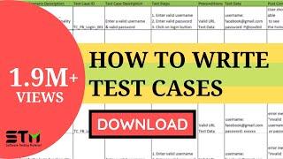 How To Write TEST CASES In Manual Testing | Software Testing