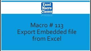 113 Export Embedded Files