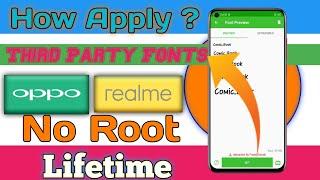 How Apply Third Party Fonts in Realme & OPPO phones | How Apply permanent Font in Realme & OPPO |